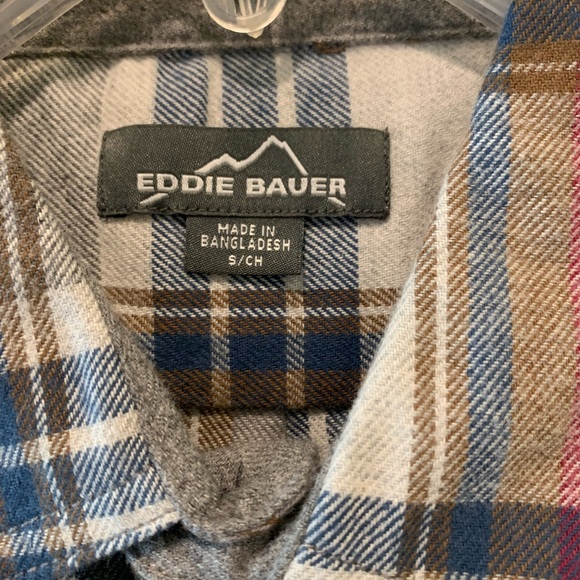 Eddie Bauer Flannel Plaid Shirt - Picture 3 of 14